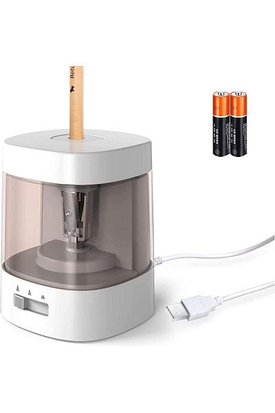 erorex Electric Pencil Sharpener Auto Stop Feature And Heavy Duty Helical Blade Pencil Sharpener Usb And