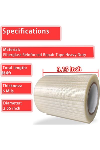 erorex 65.6 Ft X 3.1 Inch Rv Awning Repair Tape Repair Tape For Canvas Tent Repair Tape For Tarp Boat