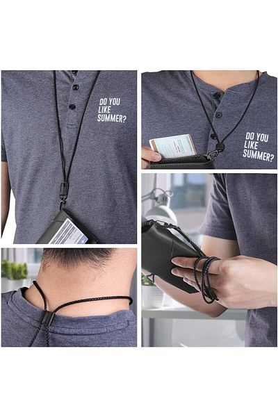 erorex Lanyard For Key 2 Pack Of Leather Lanyard Neck Strap With Strong Metal Clip For Id Card Badge