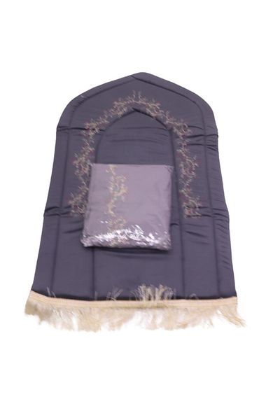 smart home Comfortable Foam Padded Prayer Rug with Jalal, Islamic Design Embossed Prayer Rug and Prayer Sheet