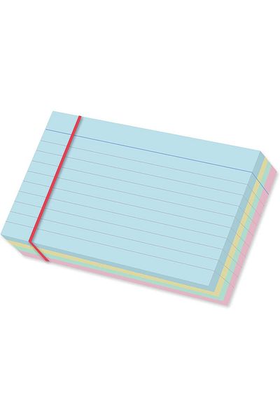 erorex Colored Ruled Index Cards 100 Pieces 6 Inch X 4 Inch Size