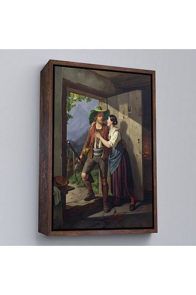 Harita Sepeti Carl Friedrich Moritz Müller Dresden în cadru alb 1807-1865 Munchen, pictură de Andreas Hofer Vedder