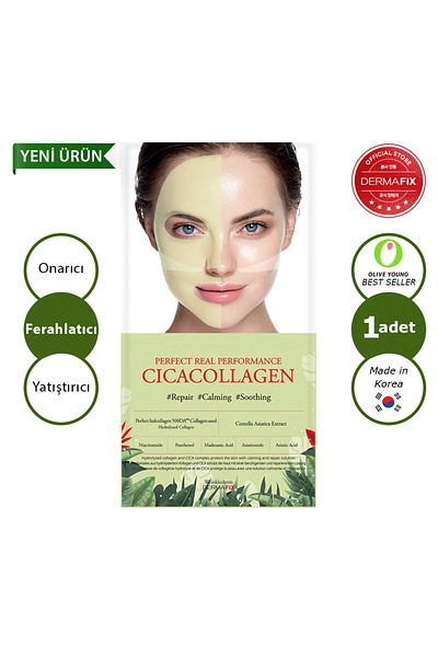 dermafix Cica Collagen Repair Refreshing and Soothing Niacinamide Effective Collagen Mask