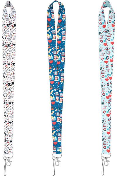 erorex 3Pcs Id Lanyards Strap Badge Lanyards For Nurse