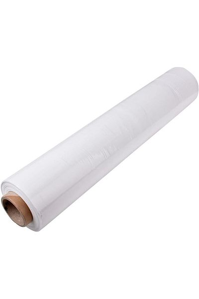 erorex غلاف تغليف مطاطي شفاف بطول 400 متر وعرض 50 سم وسمك 20 ميكرون ووزن 1.85 كجم من البلاستيك