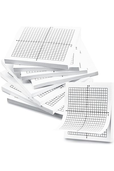 erorex 8 Pads Graph Paper Sticky Notes 400 Sheets 3 X 3 Inch Lined Mini Graph Pads Adhesive Grid Sticky