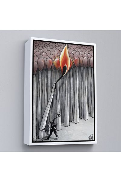 Harita Sepeti În jurul ramei albe suficient de despicat pentru a nu trezea dormitorii întregi Pictură murală surreală