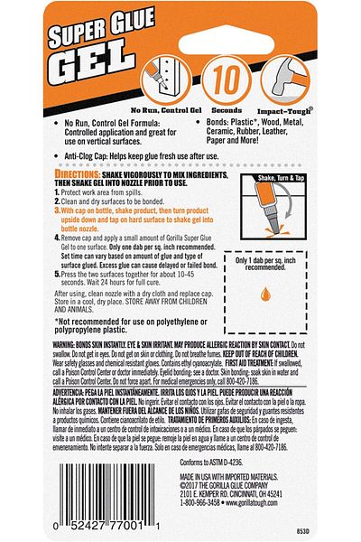 erorex Super Glue Gel 20 Gram Clear Pack Of 1