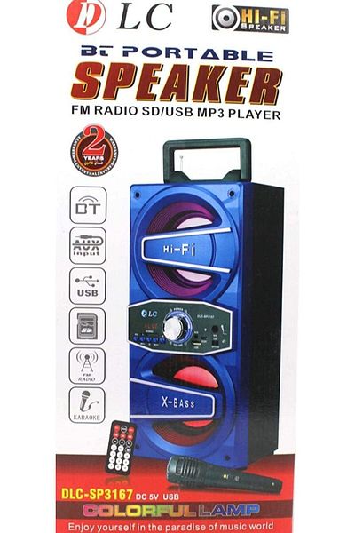 erorex مكبر صوت محمول يعمل بالبلوتوث وراديو FM وبطاقة SD ومشغل MP3 USB