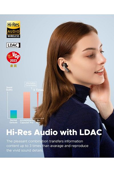 erorex Life3 Wireless Earbuds Bluetooth 5.3 Dual Mics For Clear Calls 10Mm Driver Powerful Sound Earphones