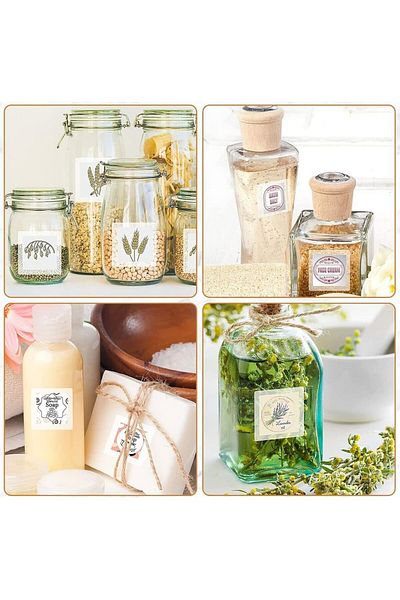 erorex Clear Waterproof Label Protector 500 Stickers Square Transparent Dustproof Seals Labels For