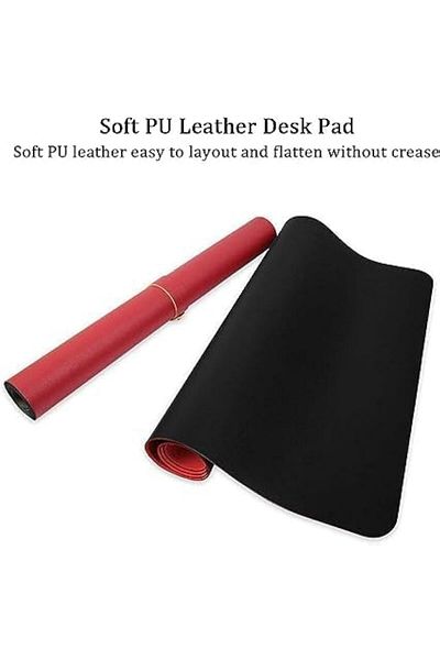 erorex Large Desk Pad Non Slip Pu Leather Mouse Pad Waterproof Protector Dual Side Use Writing Mat For