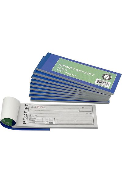 erorex 10 Pack Cash Money And Rent Receipt Book Receipt Invoice Book Carbonless Copy Duplicate 2 Parts 50