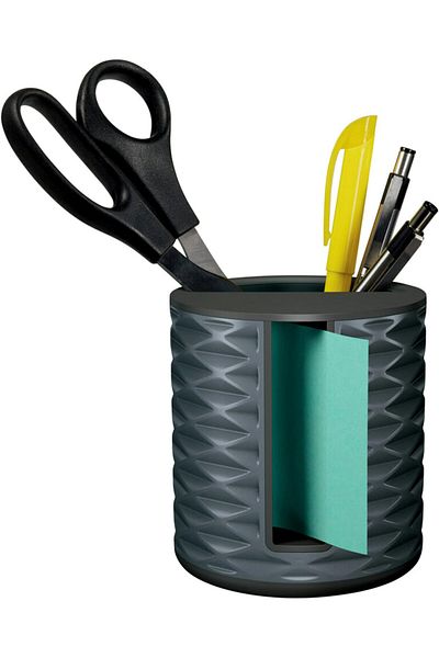 erorex Note Dispenser Vertical Black With Gray Abs 330 B 7.6 Cm X 7.6 Cm