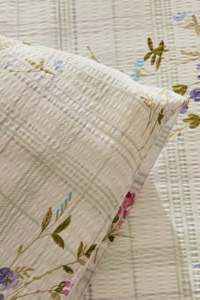 Karaca Home Set cuvertură de pilota Minella Lilac Double Soft Touch - 100% bumbac