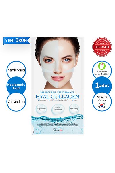 dermafix Hyal Collagen Moisturizing and Revitalizing Collagen Mask with Hyaluronic Acid Effect