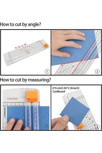 erorex Paper Cutter A4 A5 Paper Photo Trimmer Scrapbook Trimmer Lightweight Paper Trimmer Rc4000 White