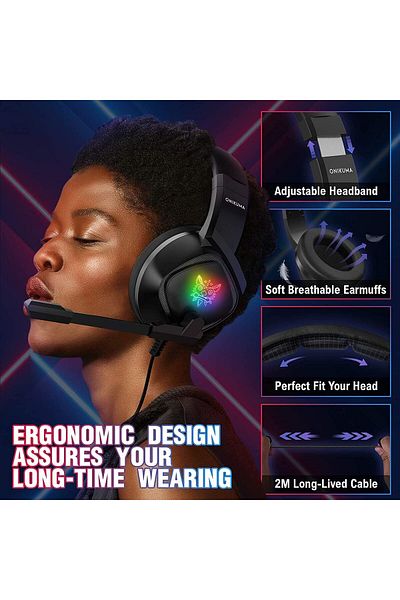 erorex Noise Canceling Headphones Hifi Stereo Foldable Bluetooth Headphones Over Ear With Microphone