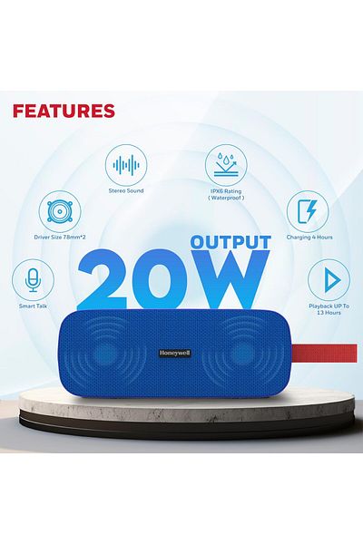 erorex مكبر صوت Moxie V200 خفيف الوزن وقابل للحمل مع اتصال لاسلكي بتقنية البلوتوث 5.0 وخاصية TWS