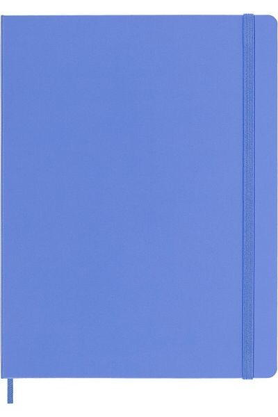 erorex Classic Notebook Hard Cover Xl 7.5 Inch X 9.5 Inch Ruled Lined Hydrangea Blue 192 Pages
