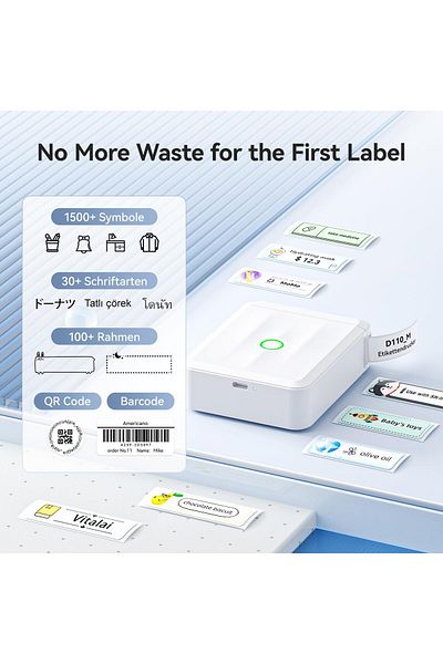 erorex Label Maker Bluetooth Label Printer Household Organization D110 Label Maker Machine With Tape