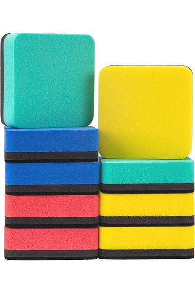 erorex 12 Pack Whiteboard Eraser For Kids And Adults Washable And Reusable Magnetic Whiteboard Eraser For