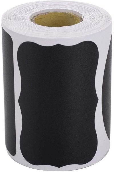 erorex 120 Pcs Chalkboard Labels Stickers Erasable Reusable Blackboard Stickers With 1 Liquid Chalk Pen