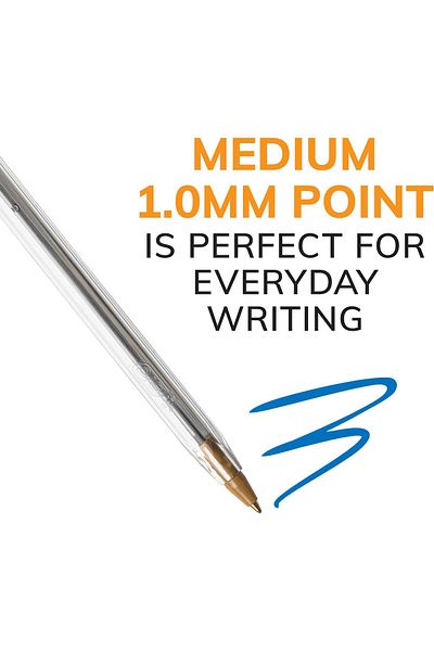 erorex Cristal Xtra Smooth Ballpoint Pen Medium Point 1.0Mm Blue 12 Count