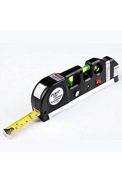 erorex Laser Level Multipurpose Horizon Vertical Measure Tape Aligner 8Ft