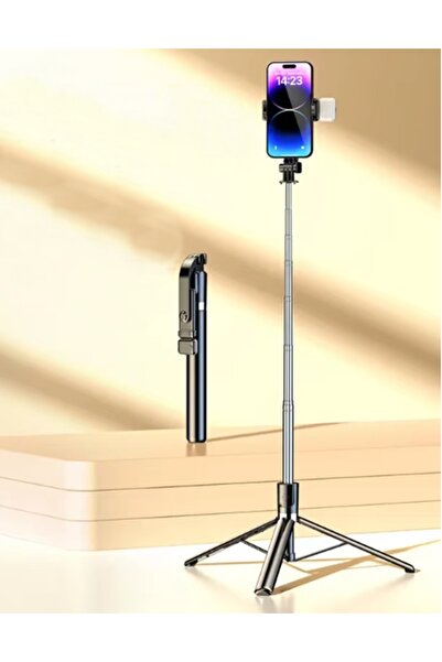 gaman Kumandalı Selfie+Masaüstü Tripod  Yüksekliği Ayarlanabilir 170 cm Işıkl...