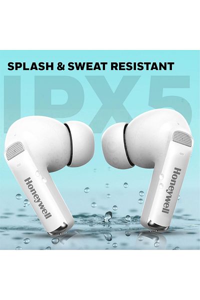 erorex سماعات أذن سلكية Moxie V50 مزودة بميكروفون مدمج ومشغلات 10 مم*2 وخاصية إلغاء الضوضاء السلبية