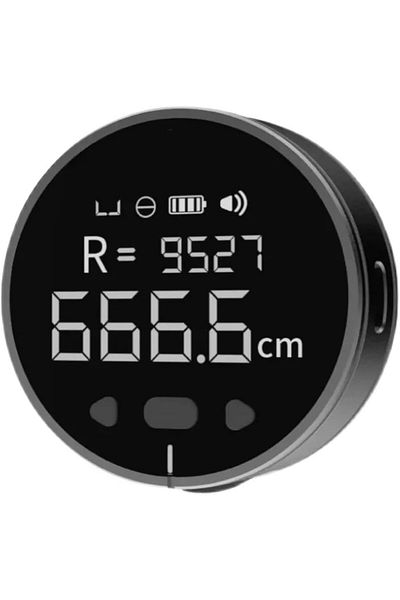 erorex Digital Tape Measure Rechargeable Small Smart Long Distance Rolling Measuring Tool For Flat Curved