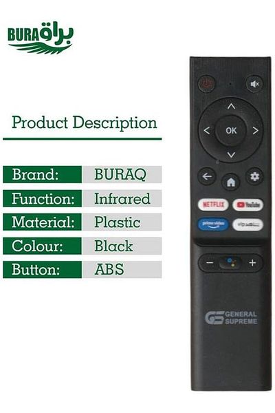 erorex Replacement Remote Control For Haam Tv Lcd Led Class Pro Lcd Led Tvs Black