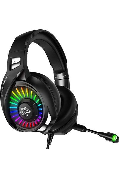 erorex Gaming Headset For Devices Over Ear Surround Sound Headphones With Microphone Noise Canceling