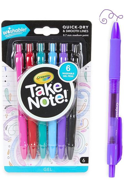 erorex 6 Ct. Take Note! Washable Gel Pens