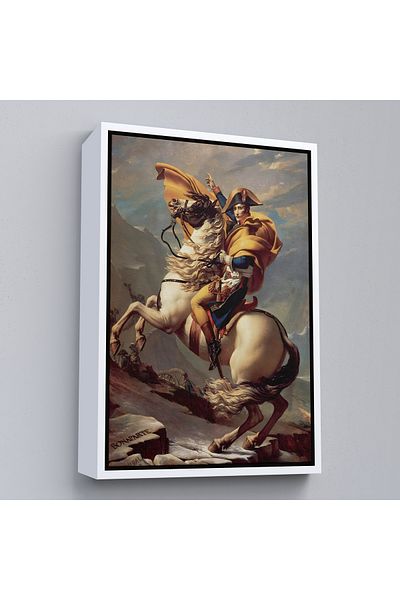 Harita Sepeti Pictură murală Napoleon care depășește Alpilor cu cadru alb