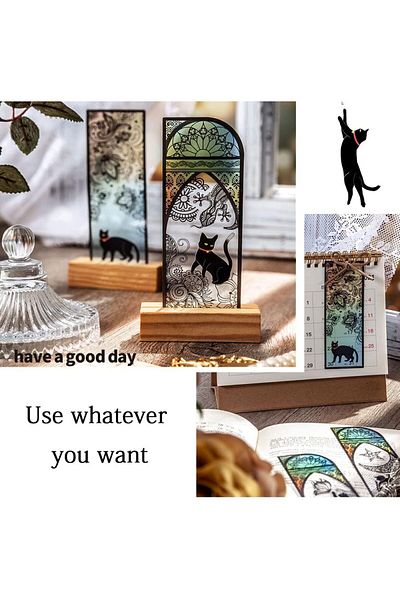 erorex 6Pcs Bookmarks For Women Cat Bookmark Cool Animal Book Marks For Kids Girls Book Lovers Bookmarks