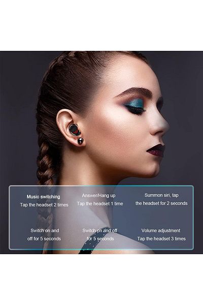 erorex Blp4969 Tws Comfort Fit Wireless Earphone White Standard