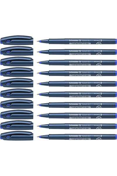 erorex Topball 857 Rollerball 0.6Mm Box Of 10 Blue 8573