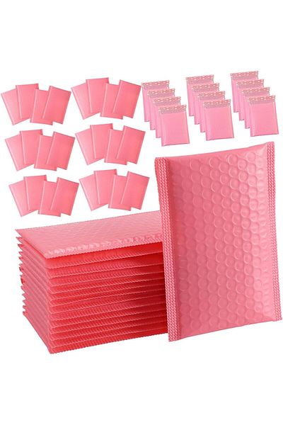 erorex Bubble Envelopes 100Pcs Clothes Jewelry Packaging Bags 17X11Cm Pink Bubble Mailers Padded Envelopes