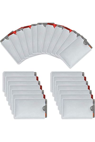 erorex 25 Pcs Blocking Sleeves Credit Card Waterproof Blocking Sleeves Contactless Cards Blocking Card And
