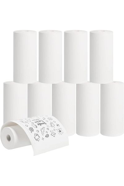 erorex Thermal Paper Till Rolls 57 X 25 For Mini Thermal Printer Cash Register Pos Receipt Inkless Print