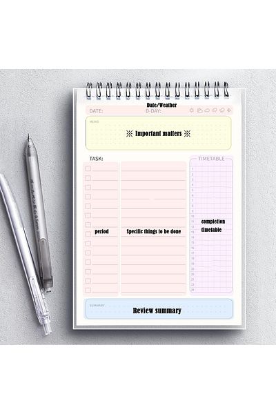 erorex To Do List Notepad Planner 2023 2024 Academic Year Daily Planner Notepad Undated 80 Sheets Tear Off