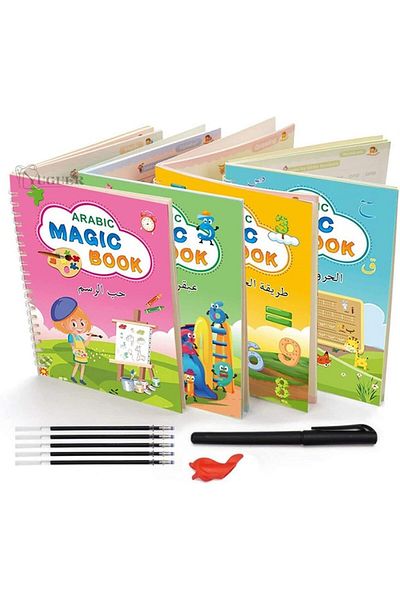 erorex Arabic Magic Copybook For Kids Techeitulip Reusable Handwriting Tracing Practice Kit Preschool