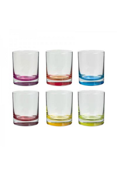 Secret de Gourmet Set of 6 universal glasses, Colori'eau, 300 ml