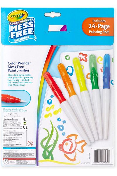 erorex Color Wonder Paintbrush Pens 6 Piece Set
