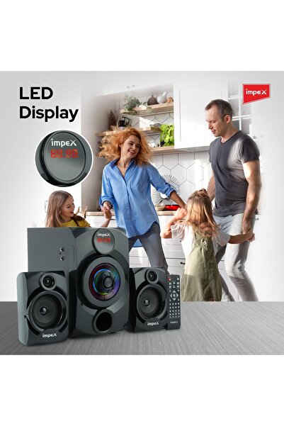 erorex مكبر صوت محمول متعدد الوسائط Ts 25B بقوة 25 وات مزود بميكروفون وإضاءة LED