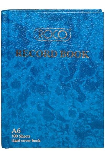 erorex Record Book A6 Size 200 Pages 100 Sheets 10.41 Cm 4.10 In