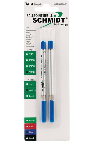 erorex 9000 Easy Flow Hybrid Ballpoint Refill Medium Blue 2 Pack Blister Sc58144
