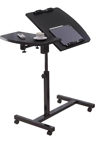 erorex Adjustable Laptop Table Lifting And Rotating Laptop Desk Tiltable Mobile Standing Desk With Mouse